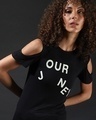 Shop Women's Black Printed Regular Fit Top