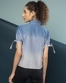 Shop Women's Blue Printed Regular Fit Shirt-Design