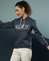 Shop Women's Blue Printed Regular Fit Sweatshirt-Full