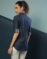 Shop Women's Blue Regular Fit Shirt-Design