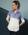 Shop Women's Blue Tie & Dye Regular Fit Shirt-Front