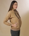 Shop Women's Brown Regular Fit Jackets-Full