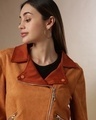 Shop Women's Brown Regular Fit Jackets
