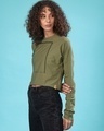 Shop Women's Green Printed Regular Fit Top-Full