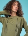 Shop Women's Green Printed Regular Fit Top