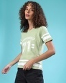 Shop Women's Green Printed Regular Fit Top-Front
