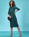 Shop Women's Green Regular Fit Dress-Full