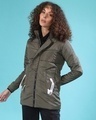 Shop Women's Green Regular Fit Jackets-Front