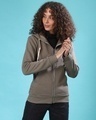 Shop Women's Green Regular Fit Sweatshirt-Front