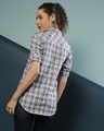 Shop Women's Grey Checkered Regular Fit Shirt-Design