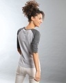 Shop Women's Grey Colorblock Regular Fit Top-Design