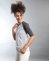 Shop Women's Grey Colorblock Regular Fit Top-Full