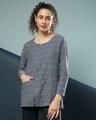 Shop Women's Grey Regular Fit Blazer-Front