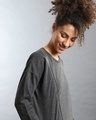 Shop Women's Grey Regular Fit Sweatshirt
