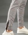 Shop Women's Grey Striped Relaxed Fit Track Pants