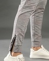 Shop Women's Grey Striped Relaxed Fit Track Pant