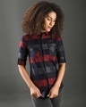 Shop Women's Multicolor Checkered Regular Fit Shirt-Front