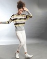 Shop Women's Multicolor Colorblock Regular Fit Sweater