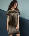 Shop Women's Multicolor Stripe Regular Fit Dress-Full