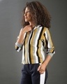Shop Women's Multicolor Stripe Regular Fit Sweatshirt-Full