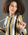 Shop Women's Multicolor Stripe Regular Fit Sweatshirt