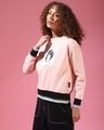 Shop Women's Pink Printed Regular Fit Sweater-Full