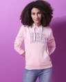Shop Women's Pink Printed Regular Fit Sweatshirt-Front