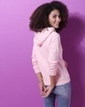 Shop Women's Pink Printed Regular Fit Sweatshirt-Design