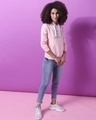 Shop Women's Pink Printed Regular Fit Sweatshirt