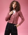 Shop Women's Pink Regular Fit Sweater-Front