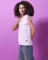 Shop Women's Pink Stripe Regular Fit Sweatshirt-Full