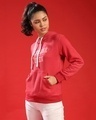 Shop Women's Red Printed Regular Fit Sweatshirt-Full