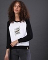 Shop Women's White Colorblock Regular Fit Top-Front