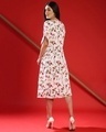 Shop Women's White Floral Print Regular Fit Dress-Design