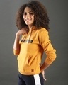 Shop Women's Yellow Printed Regular Fit Sweatshirt-Full