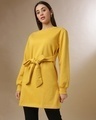 Shop Women's Yellow Regular Fit Dress-Front