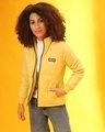Shop Women's Yellow Regular Fit Jackets-Front
