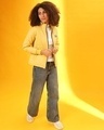 Shop Women's Yellow Regular Fit Jackets-Full