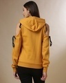 Shop Women's Yellow Regular Fit Sweatshirt-Design