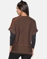 Shop Women's Self Design Brown Stylish Casual Sweaters-Design