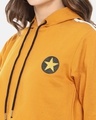 Shop Women's Yellow Side Striped Stylish Casual Sweatshirt