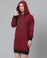 Shop Women's Red Stylish A-Line Casual Winter Sweatshirt-Full