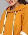 Shop Women's Yellow Solid Stylish A Line Casual Winter Sweatshirt-Full