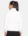 Shop Women's Solid White Stylish Casual Bomber Jacket-Design