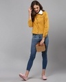 Shop Women's Yellow Stylish Casual Denim Jacket