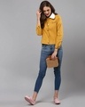 Shop Women's Yellow Stylish Casual Denim Jacket