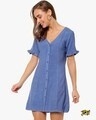 Shop Women Solid Stylish Casual Dress-Front