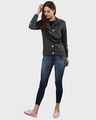 Shop Women's Grey Stylish Casual Jacket