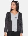 Shop Women's Solid Black Stylish Casual Jacket-Front