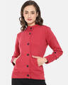 Shop Women's Maroon Stylish Casual Jacket-Front